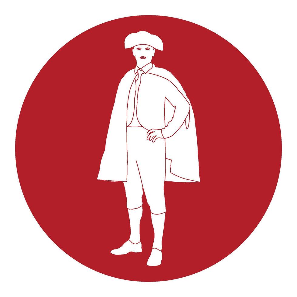 Matador icon design vector