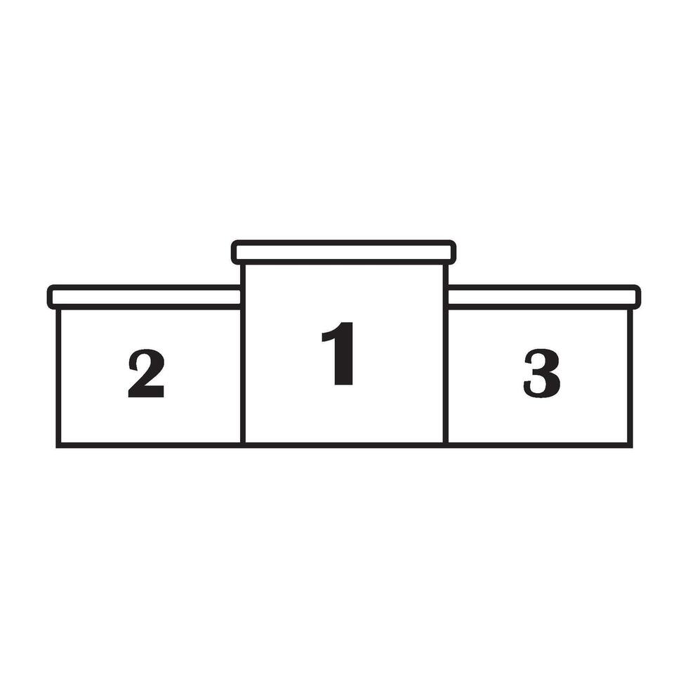 Winner Podium Icon vector