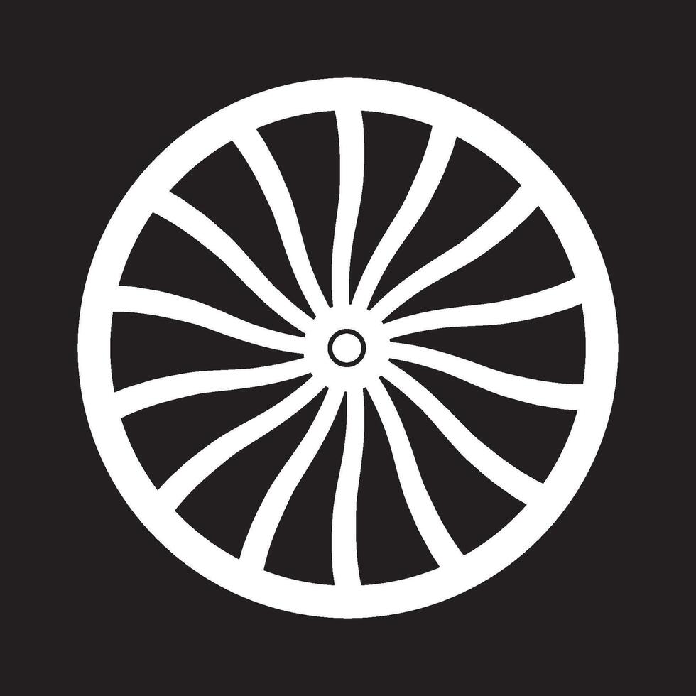 Wooden wheel icon vector