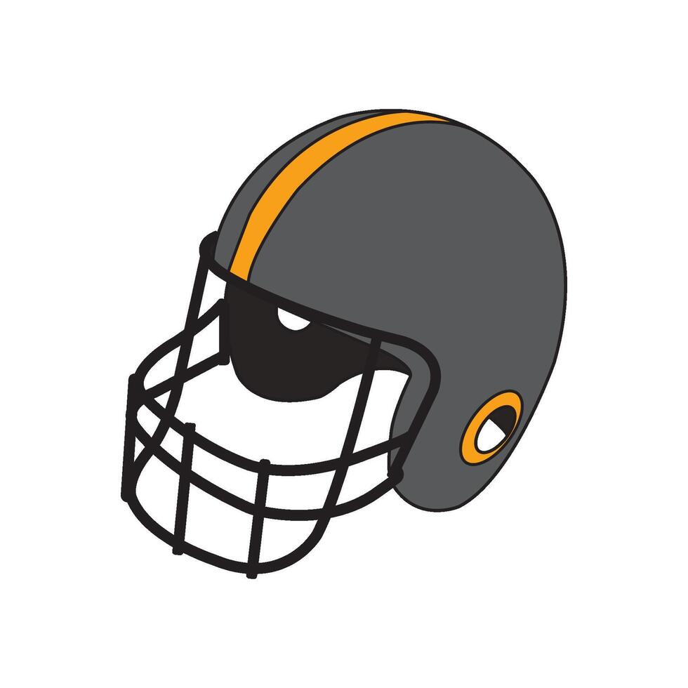Rugby helmet design vector