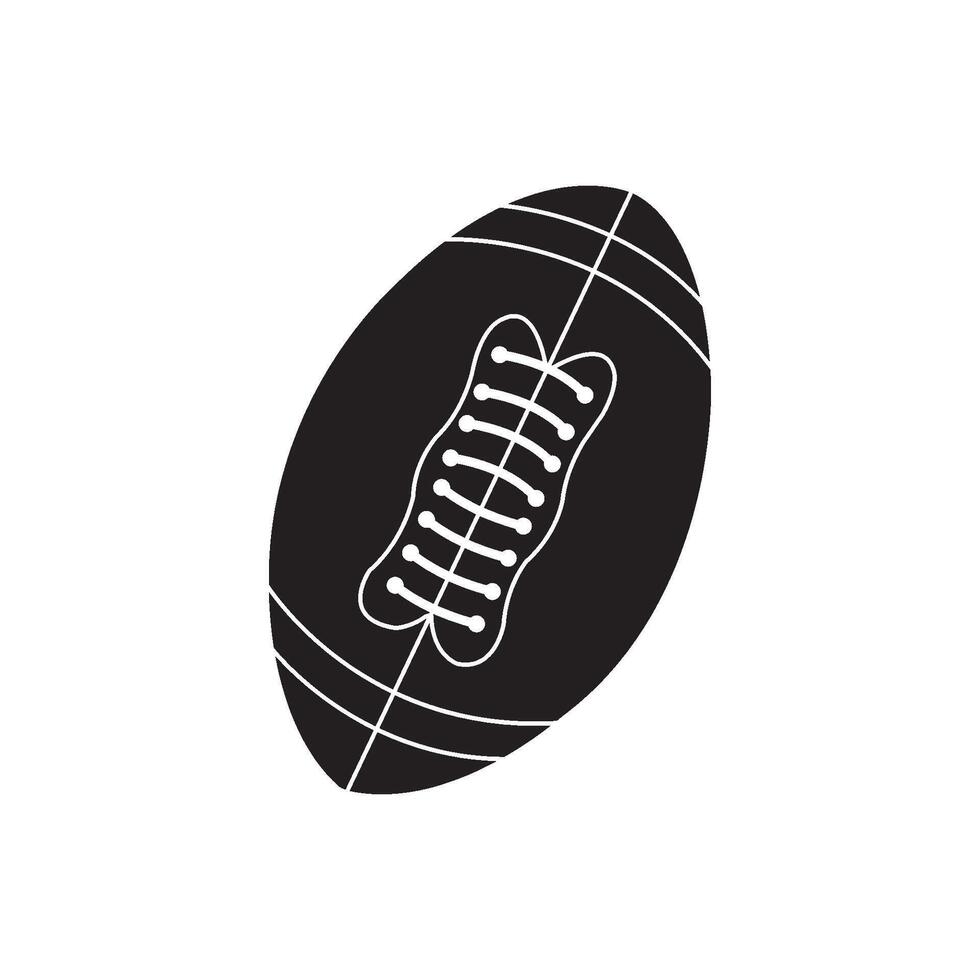 Rugby ball icon design vector