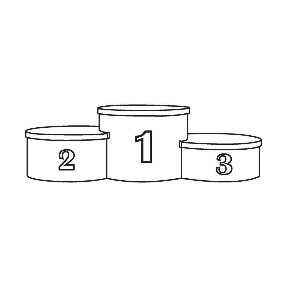 Winner Podium Icon vector