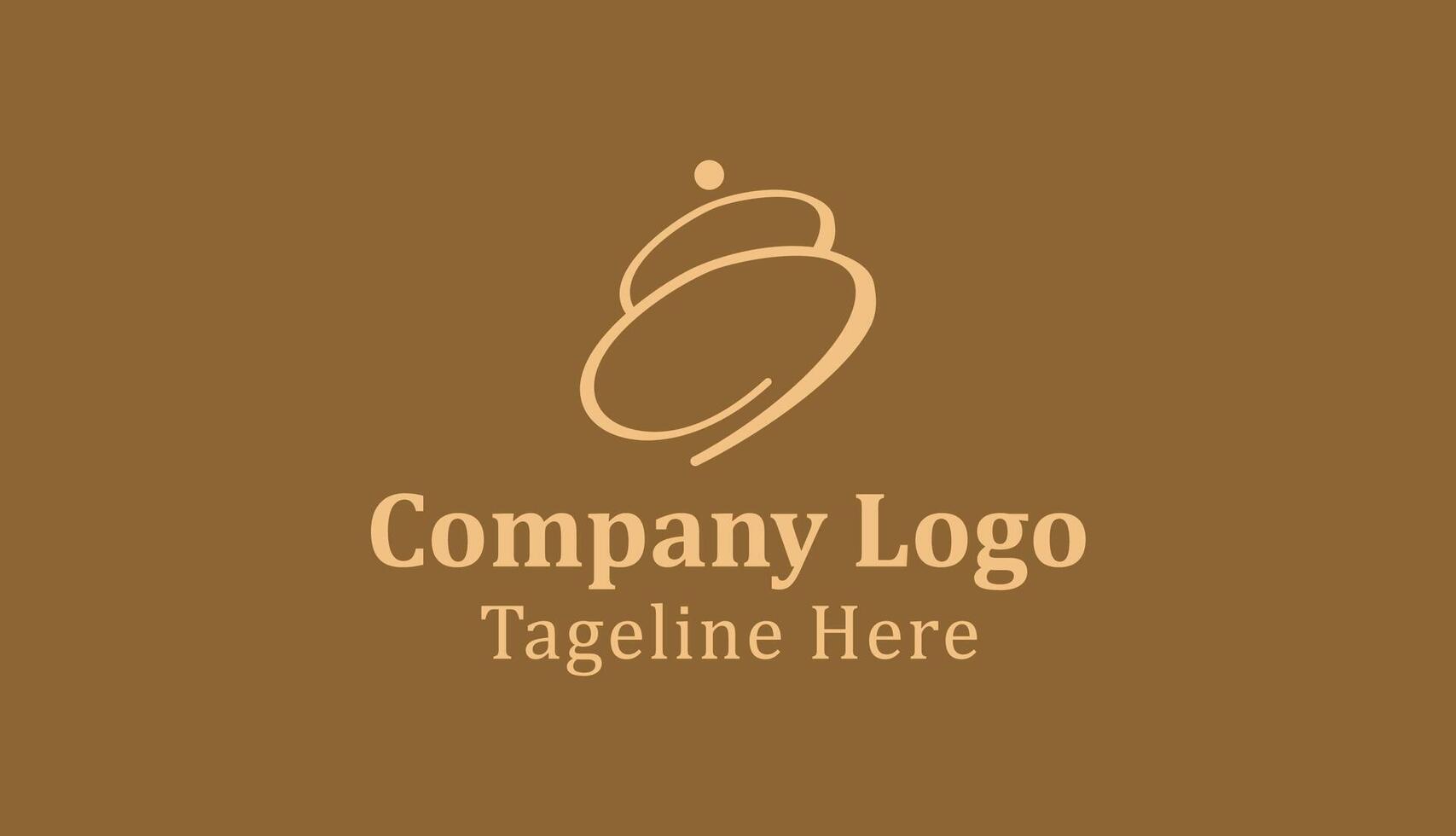 Minimal Cake Logo vector