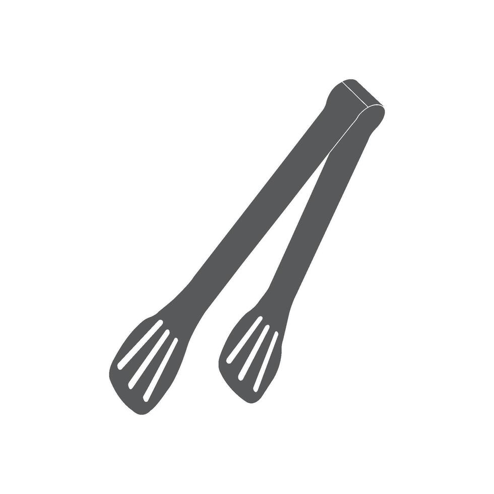 food tongs icon design vector