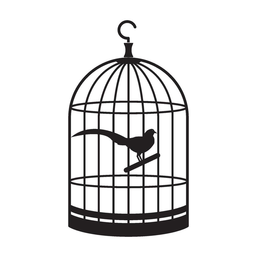 bird cage icon design vector