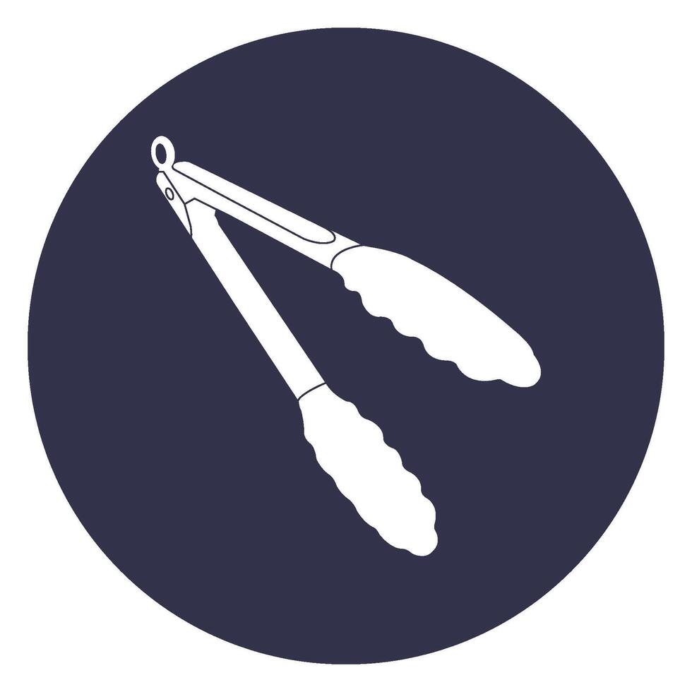 food tongs icon design vector