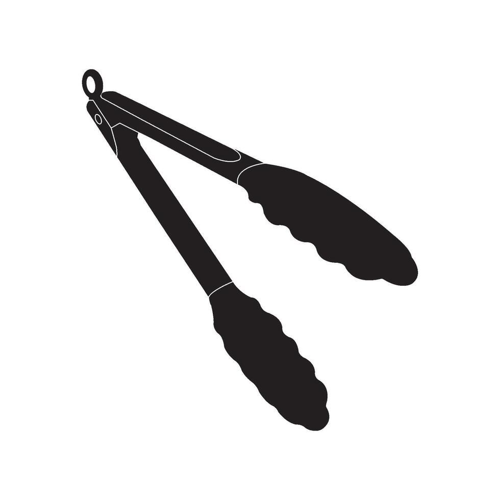 food tongs icon design vector