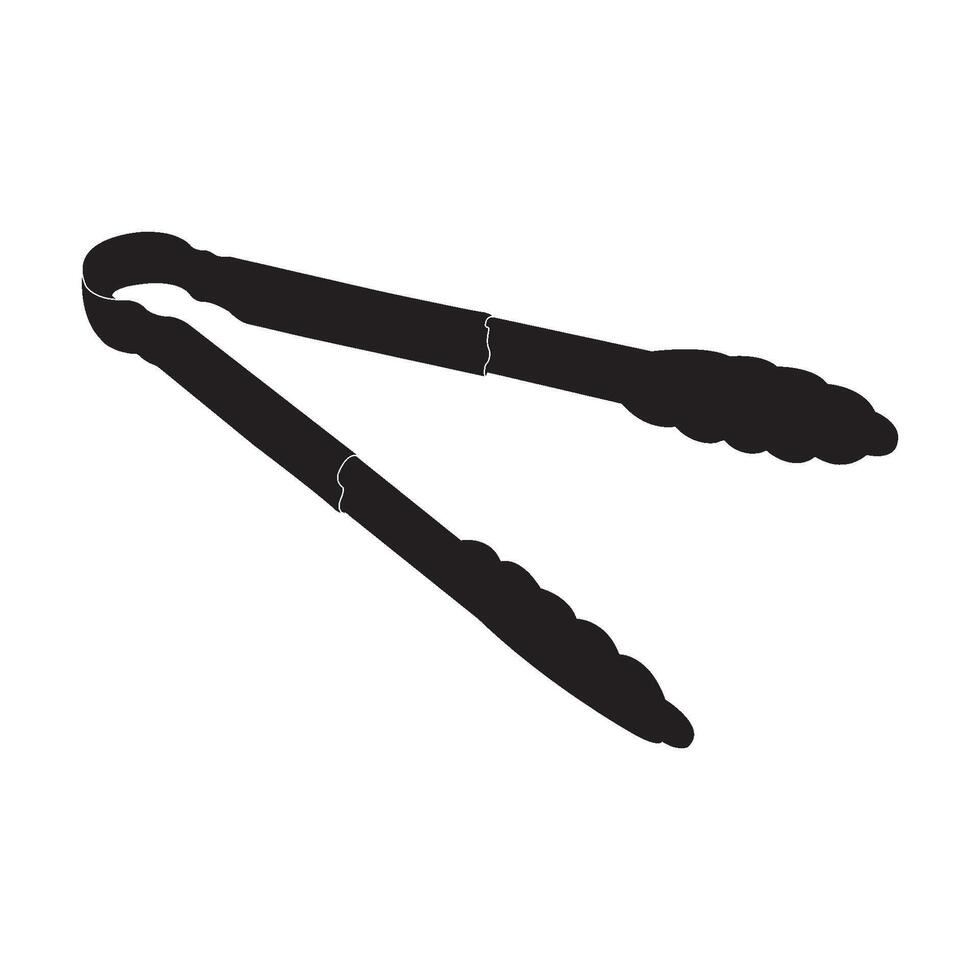food tongs icon design vector