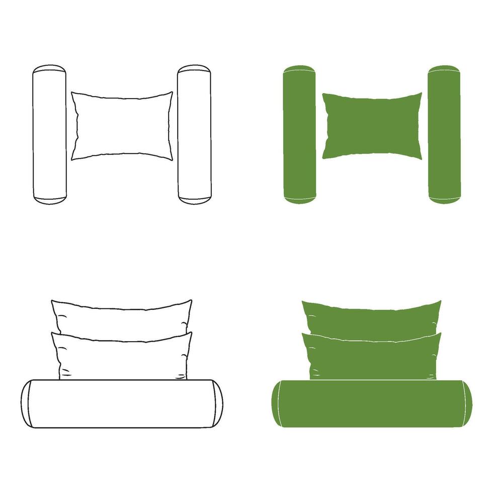 pillow icon design vector
