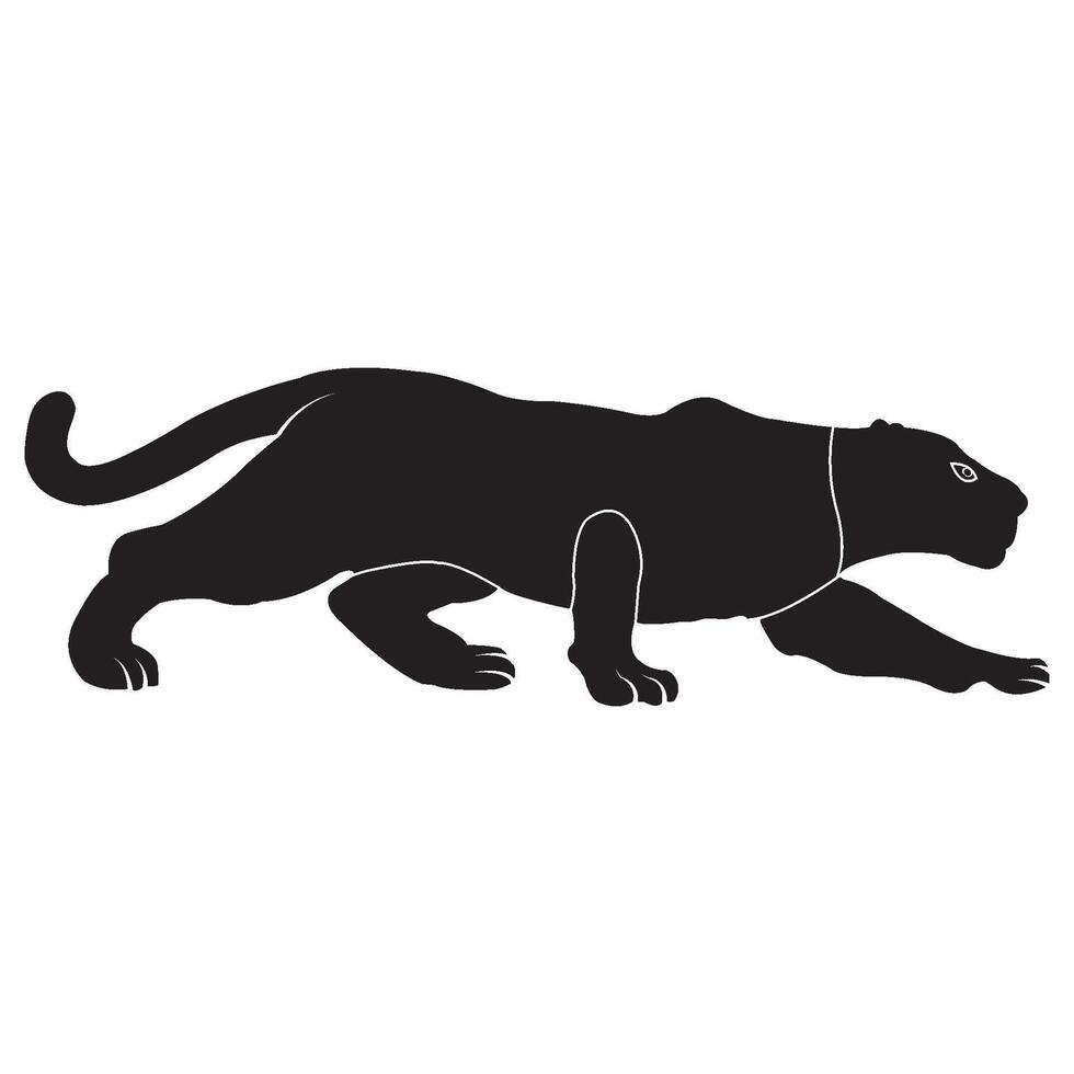 panther icon design vector