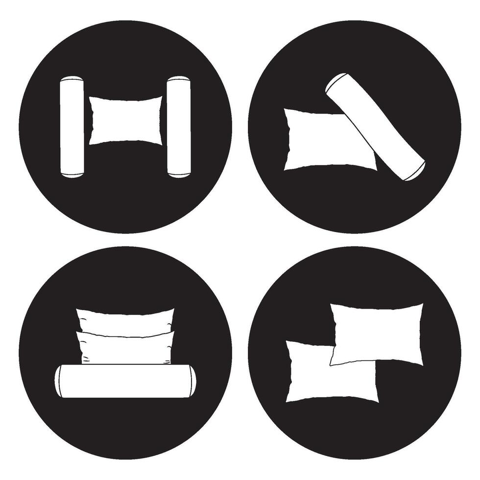 pillow icon design vector