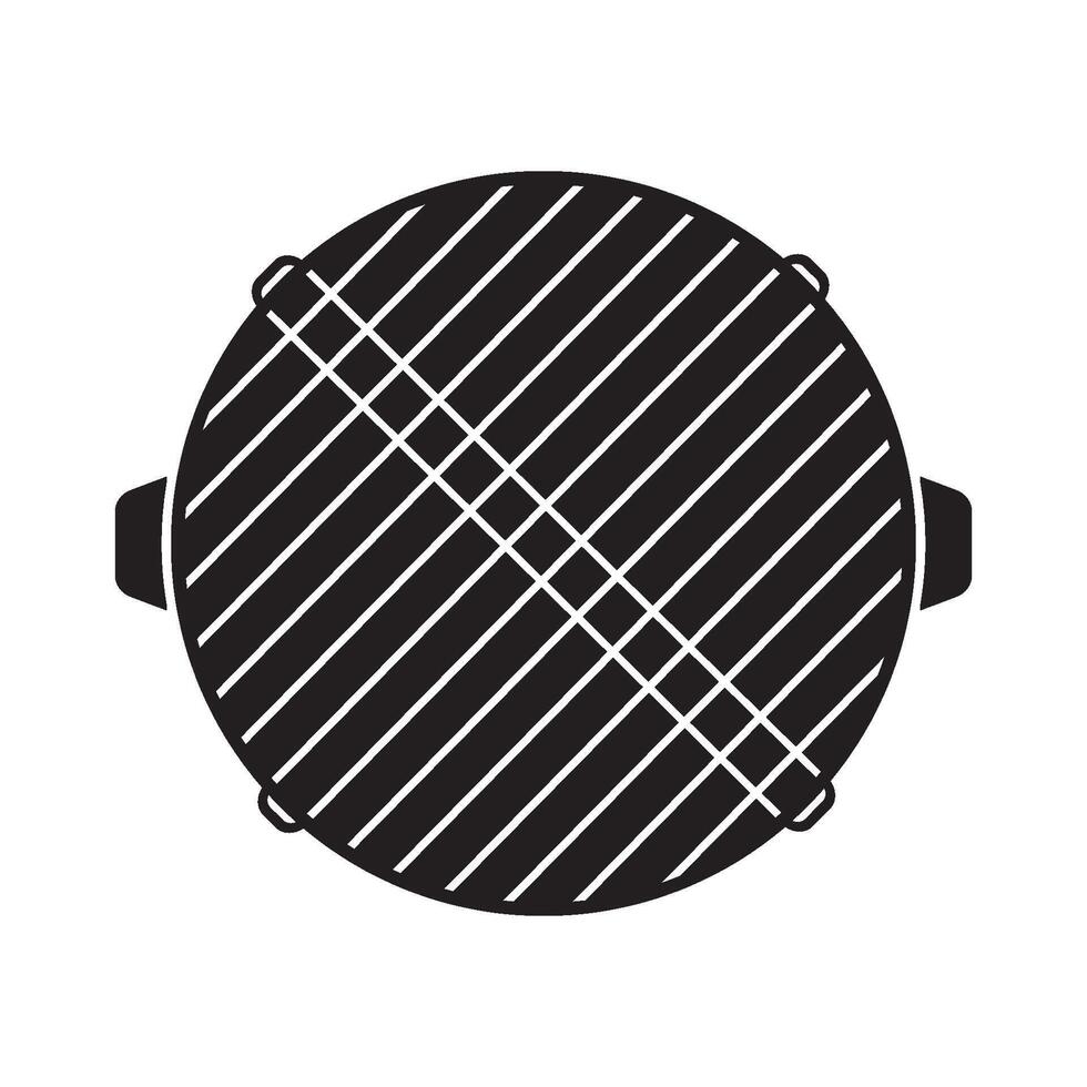 sausage fish grilling tool icon etc vector