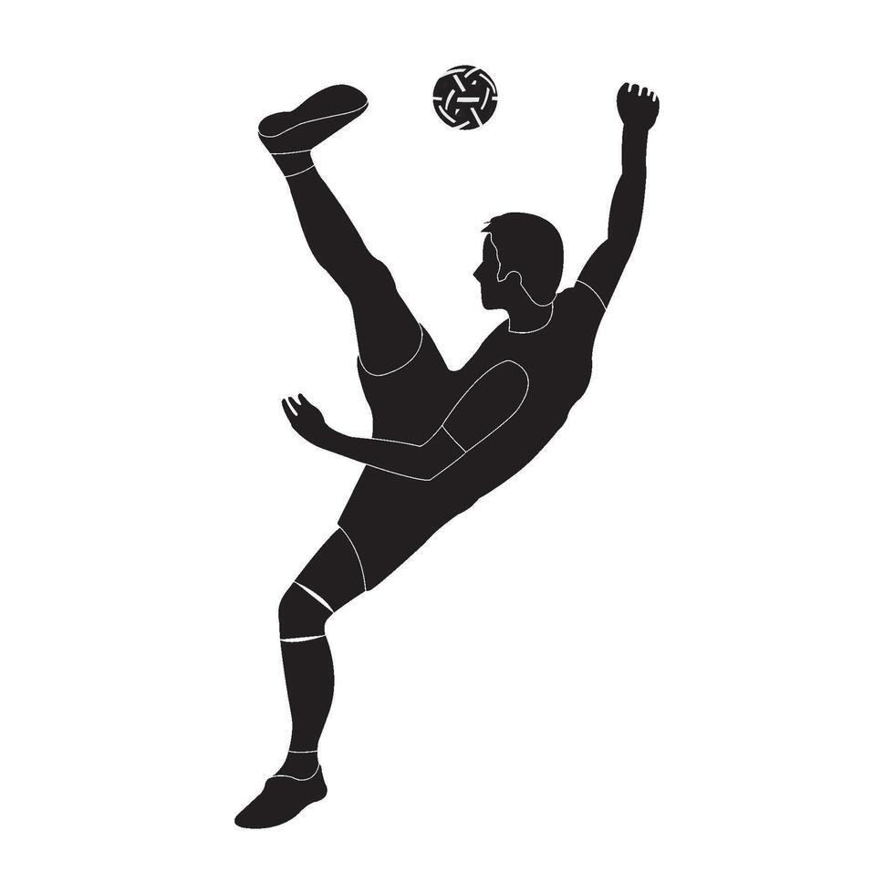 Takraw player logo design vector