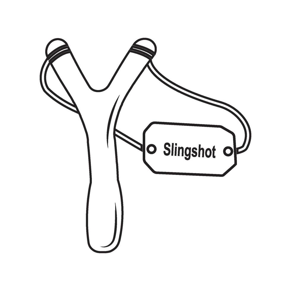 slingshot icon design vector
