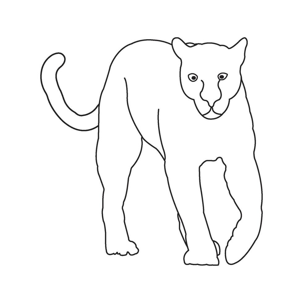 panther icon design vector