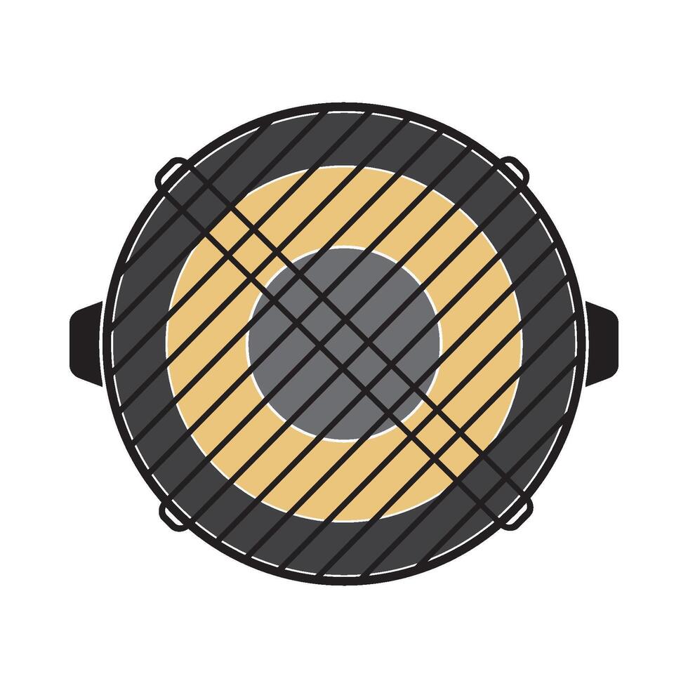 sausage fish grilling tool icon etc vector