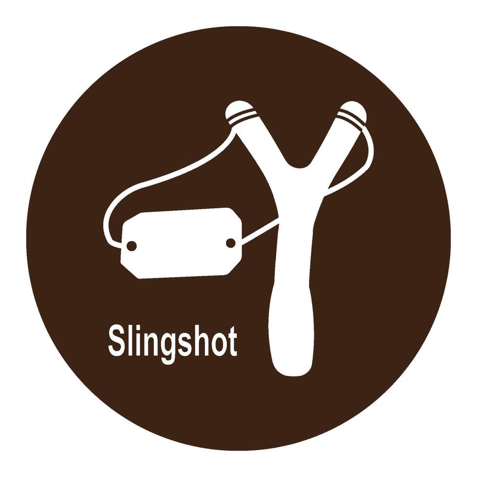 slingshot icon design vector