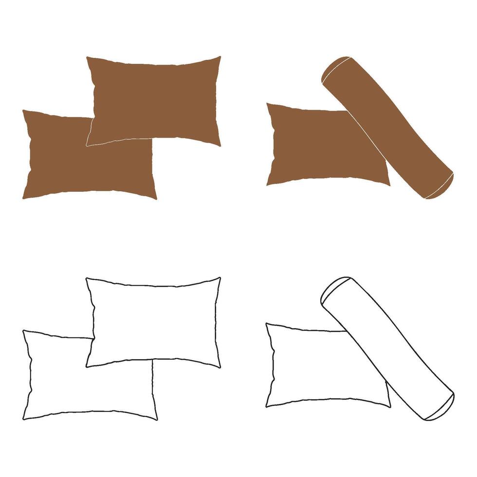 pillow icon design vector