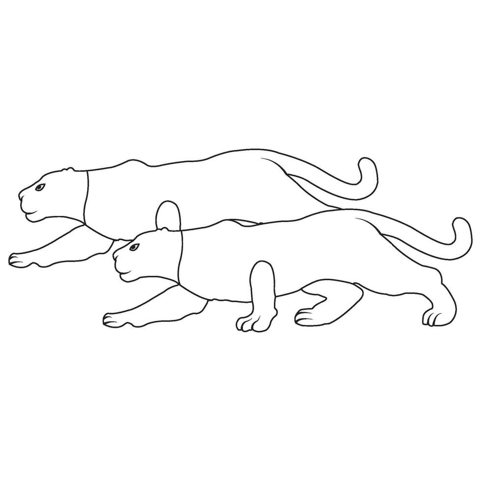 panther icon design vector