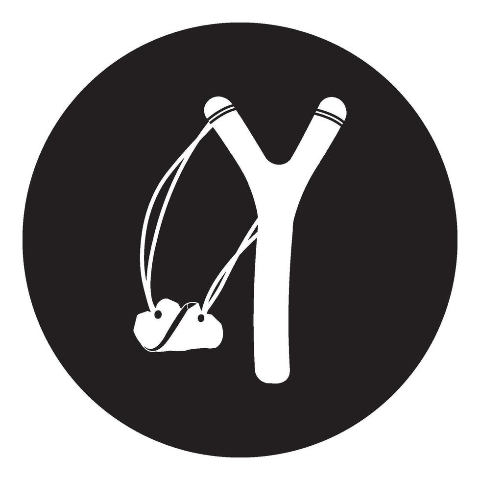slingshot icon design vector