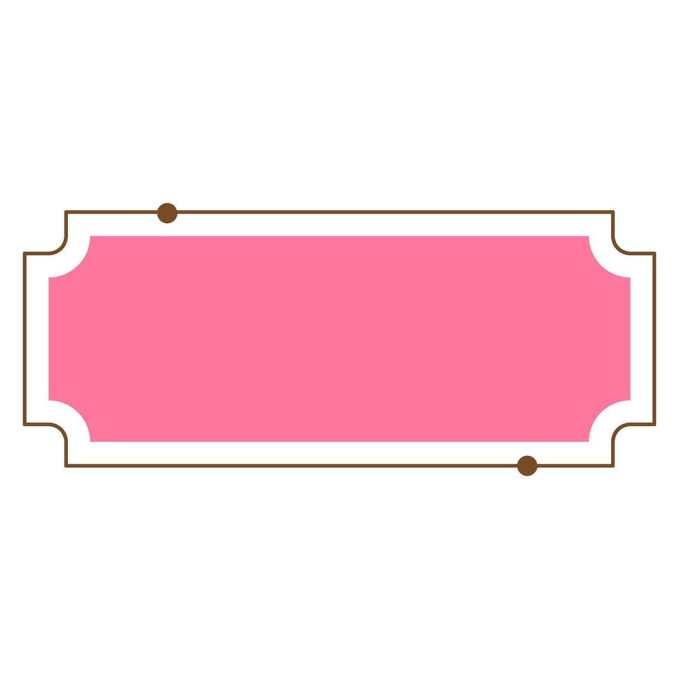 Simple Aesthetic Frame for Text Quote. vector