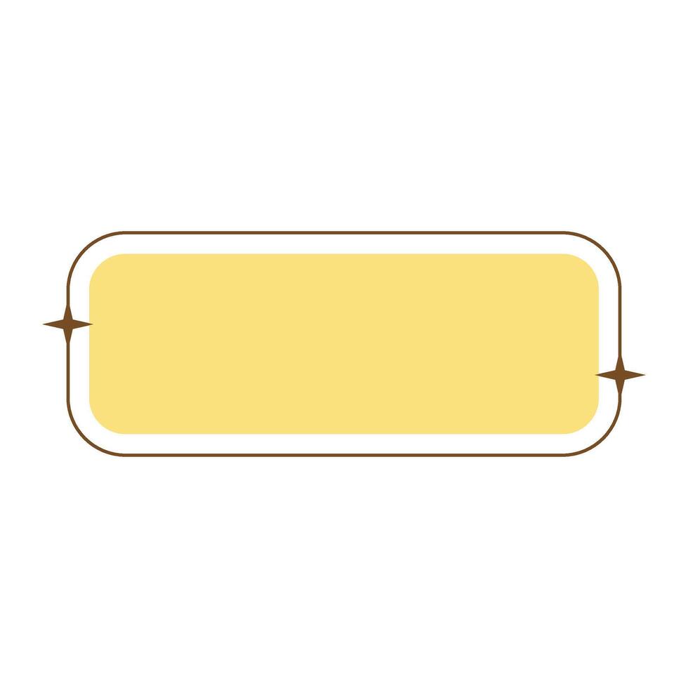 Simple Aesthetic Frame for Text Quote. vector