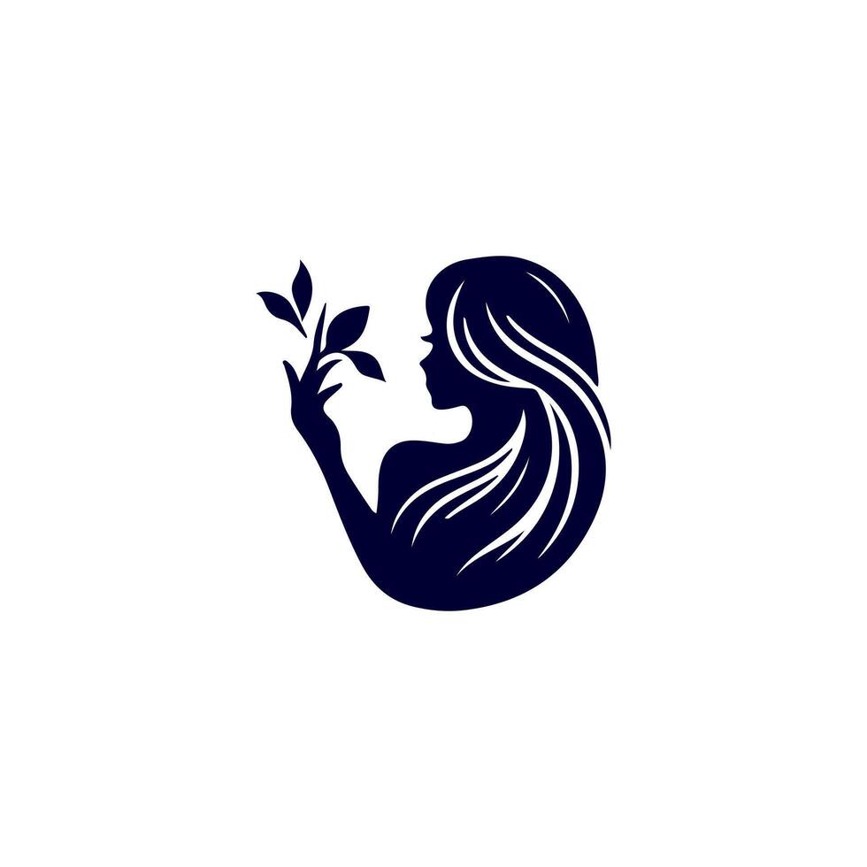 Women hairstyle icon set. vector