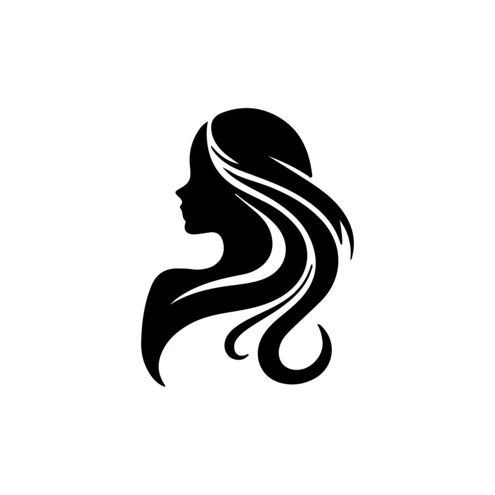 Women hairstyle icon set. vector
