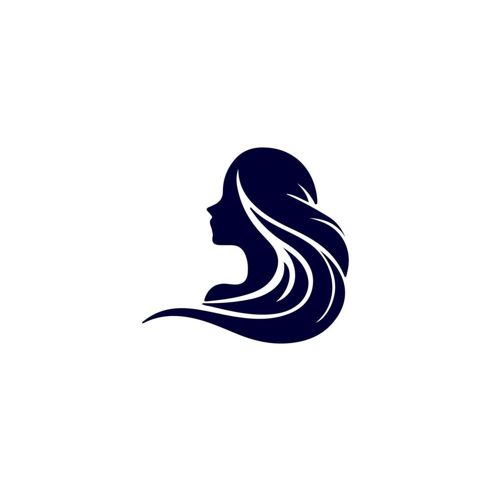 Women hairstyle icon set. vector