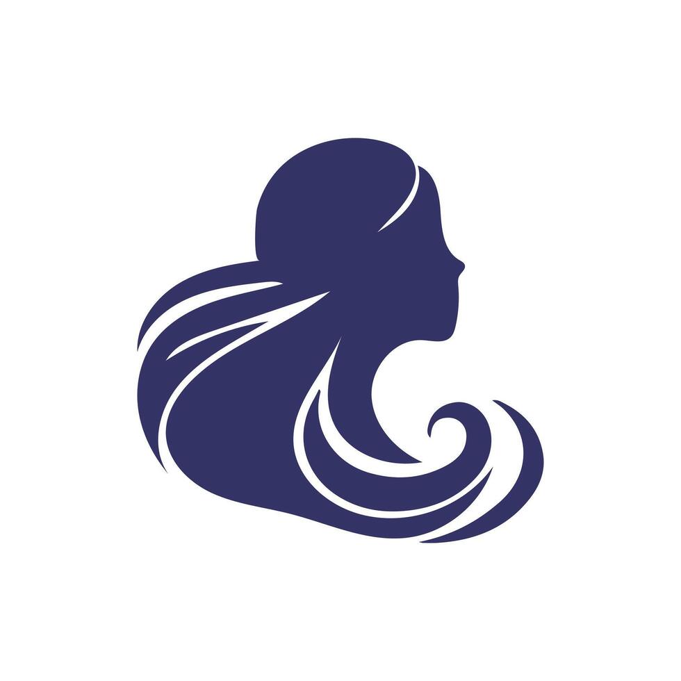Women hairstyle icon set. vector
