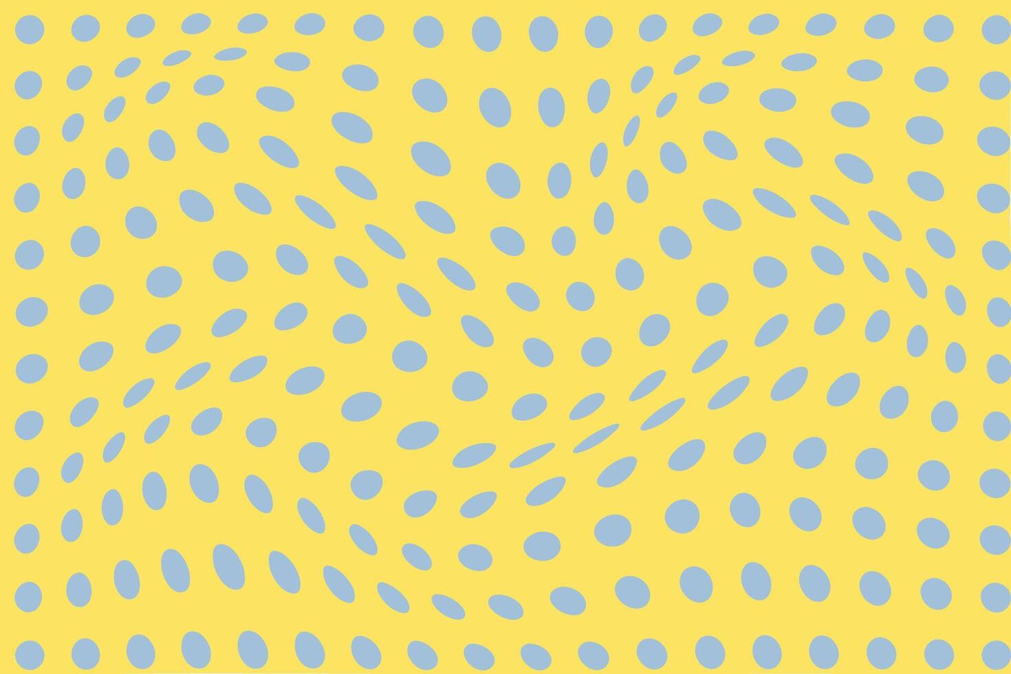 simple abstract ancient sky color polka dot wavy distort pattern on yellow background a yellow background with blue dots on it vector
