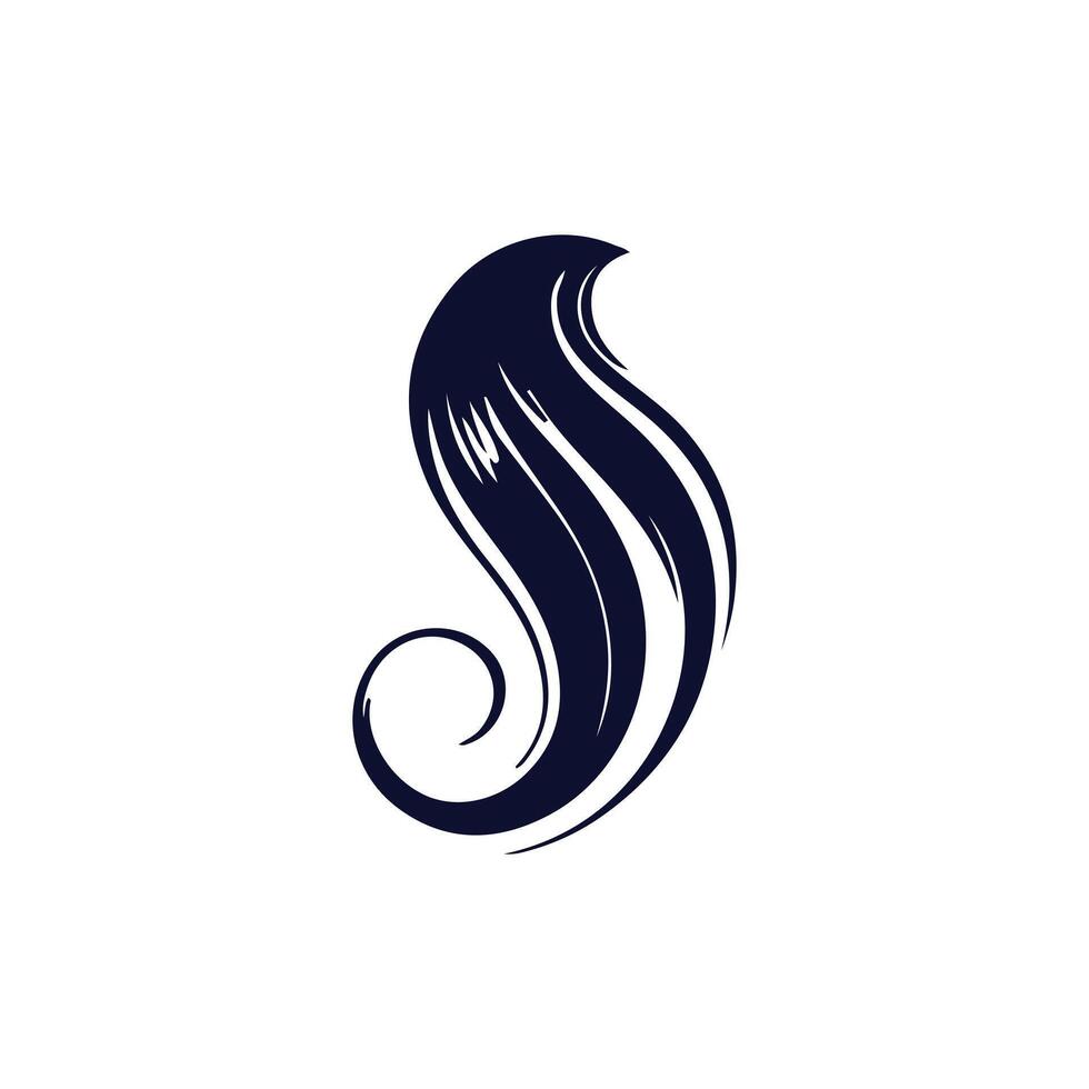 Women hairstyle icon set Logo Design. vector