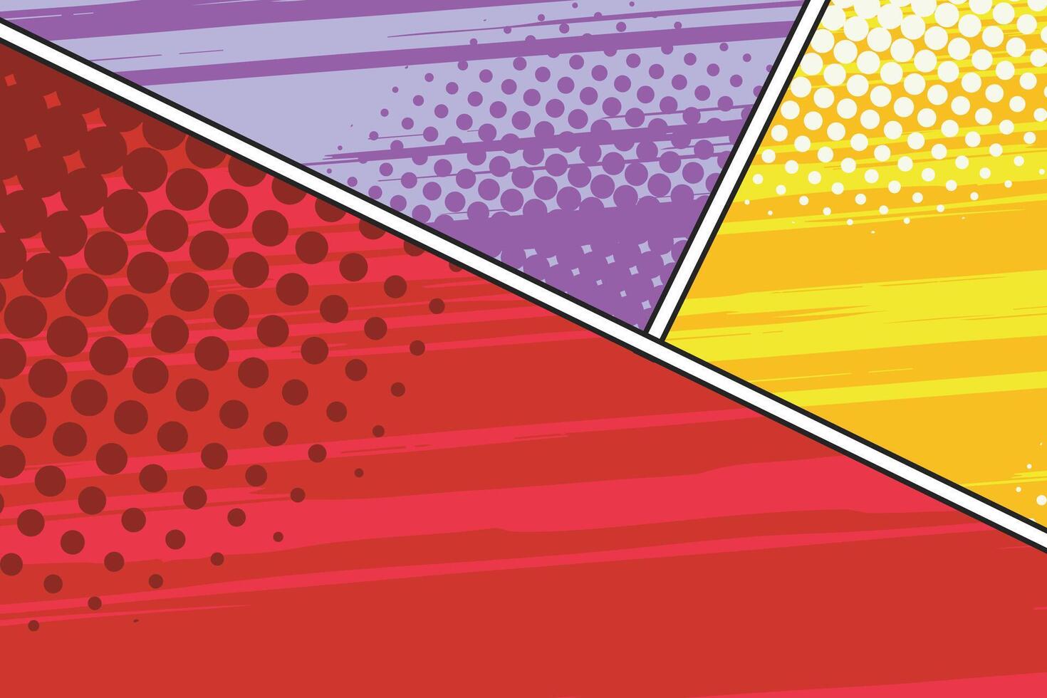 comic panels in various colors and angles, comic images, image panels, cartoon backgrounds, suitable for headlines, or places for anime images vector