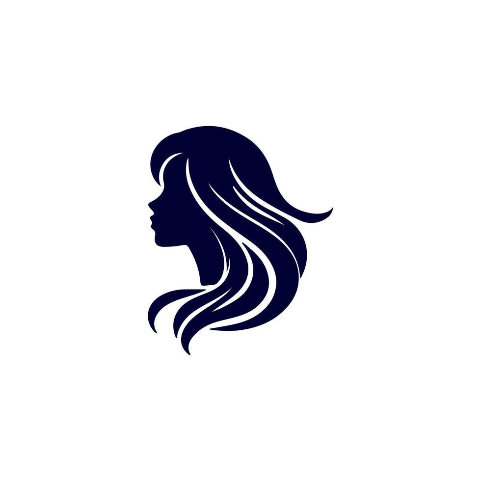 Women hairstyle icon set. vector