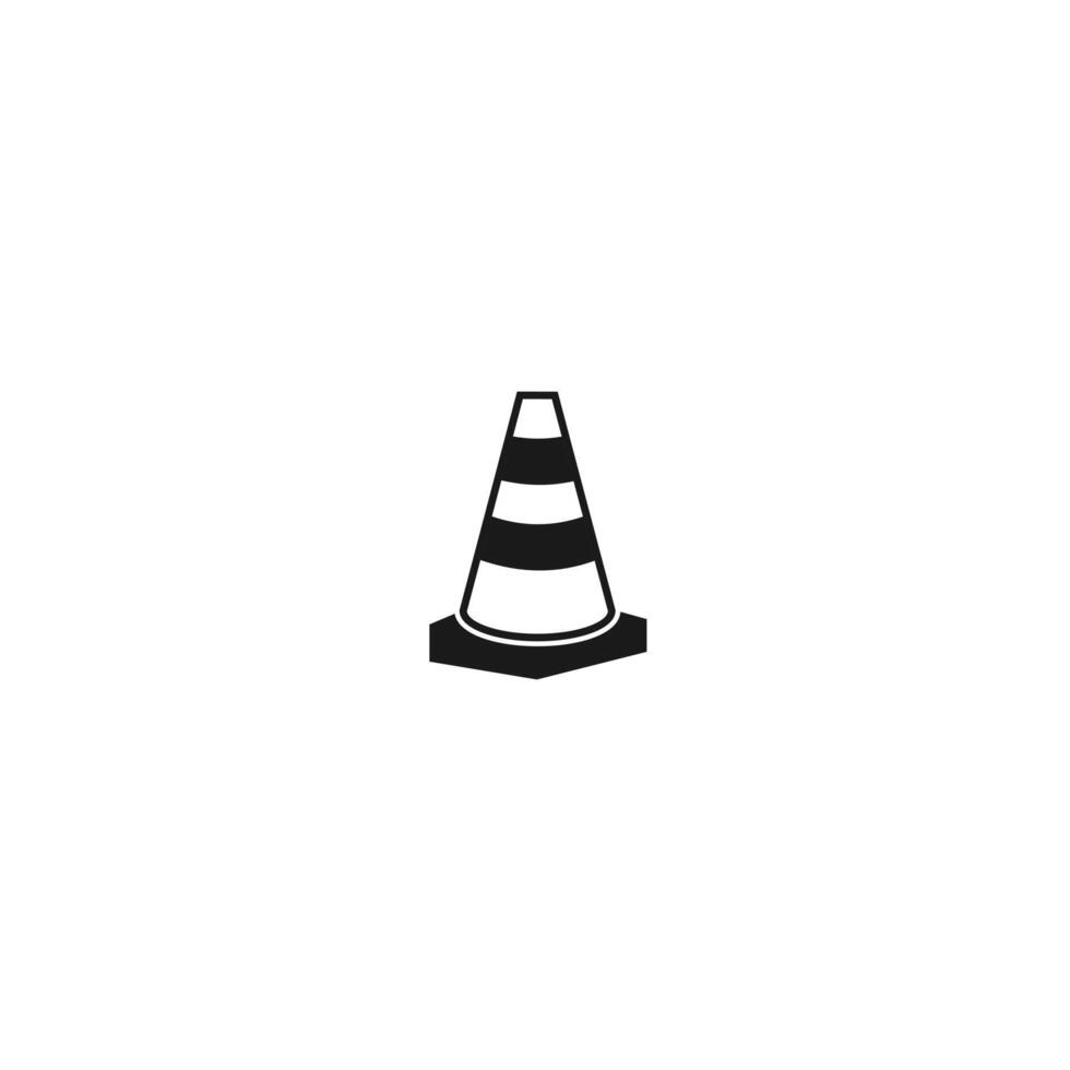 Traffic cone illustration design template, suitable for your design need, logo, illustration, animation, etc. vector