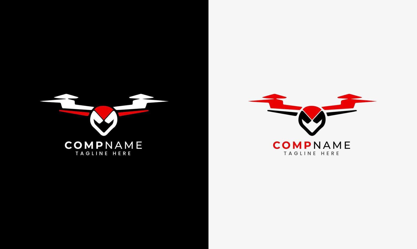 Drone log icon, drone, digital drone technology robot sample design helicopter rocket vector