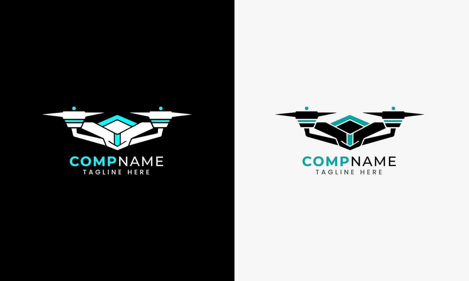 Drone log icon, drone, digital drone technology robot sample design helicopter rocket vector