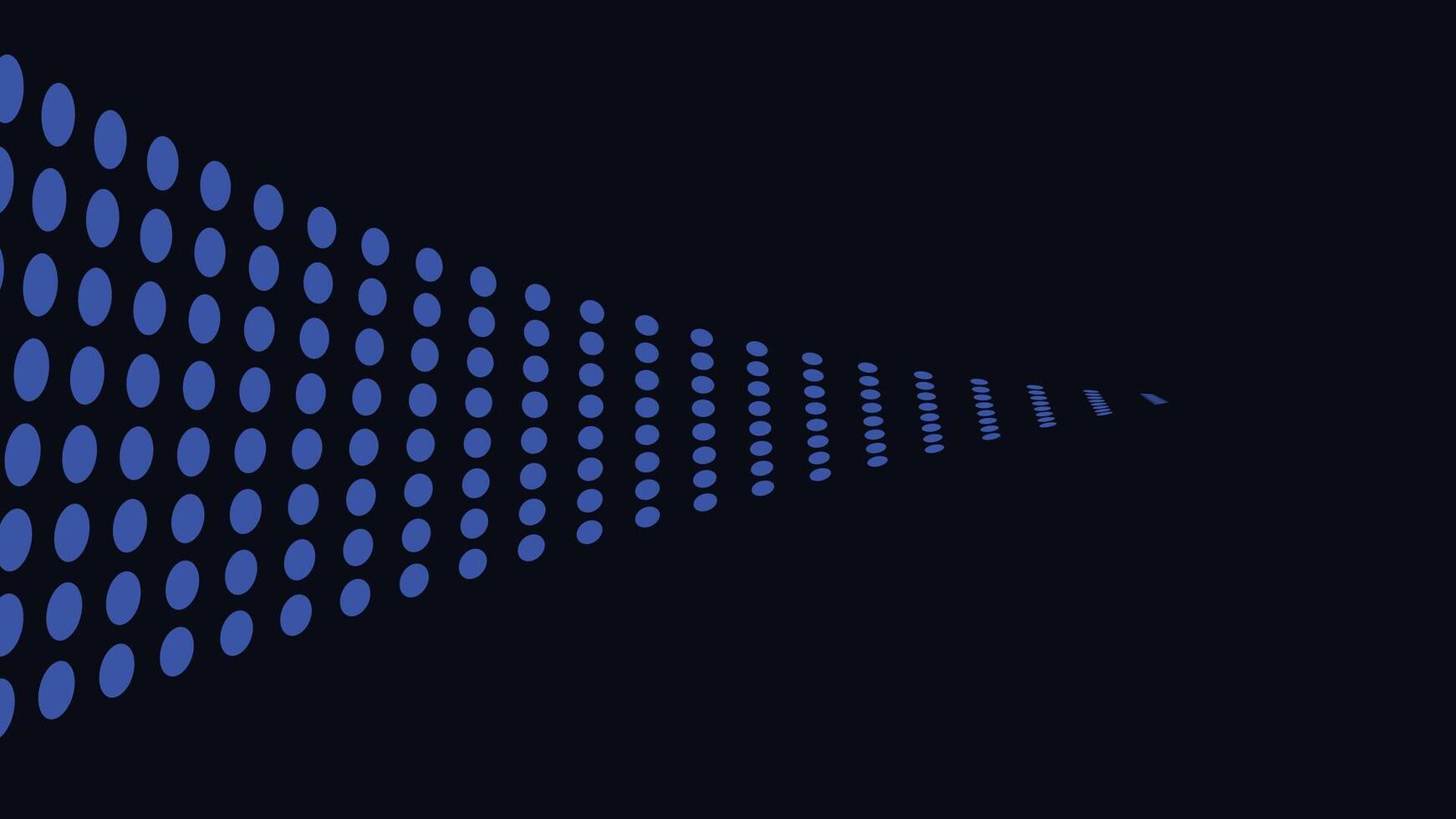 Abstract wavy line creative big data flowing background in dark blue. vector