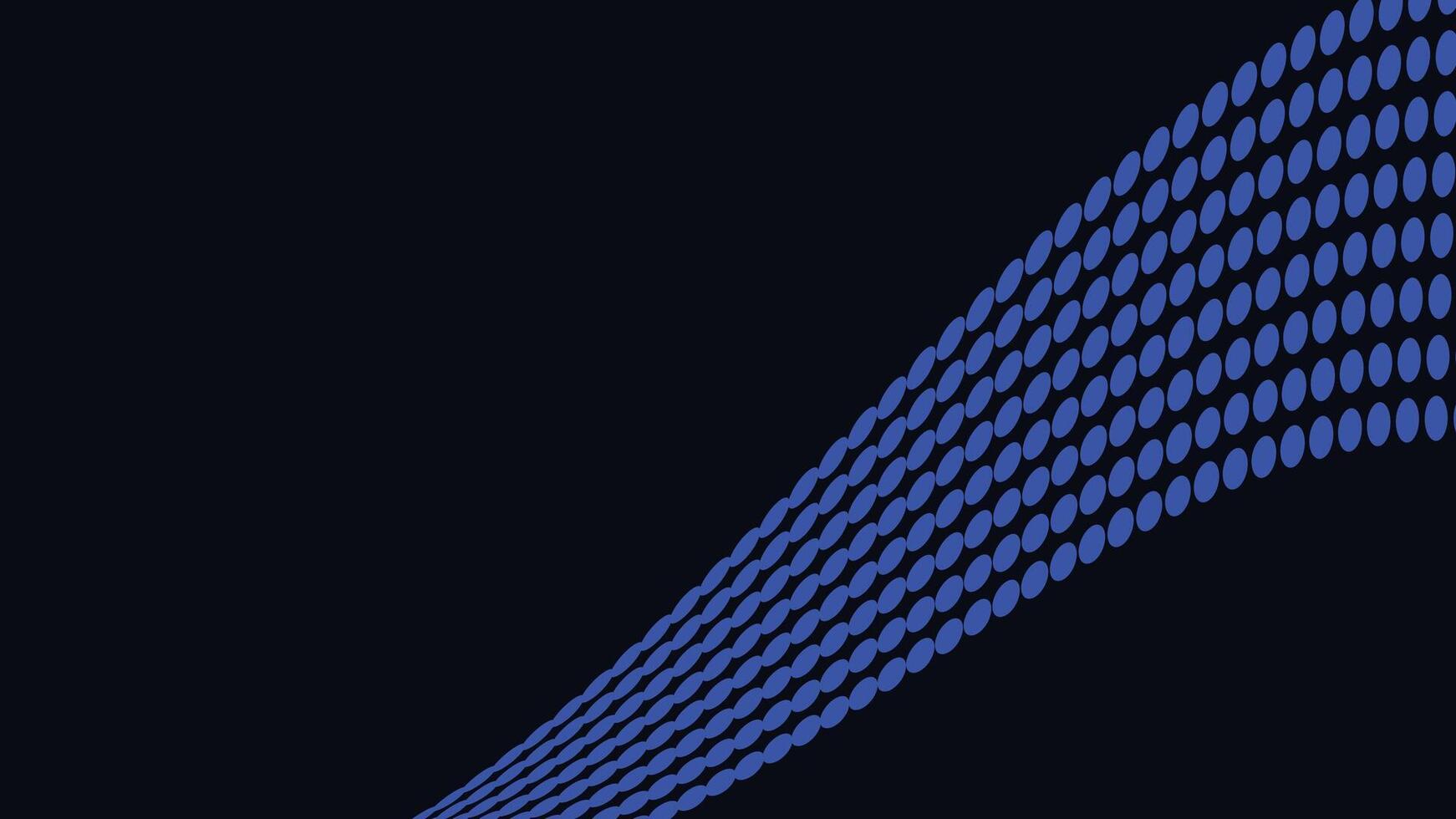 Abstract wavy line creative big data flowing background in dark blue. vector