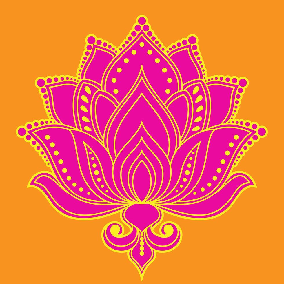 Abstract lotus grain color pattern vector