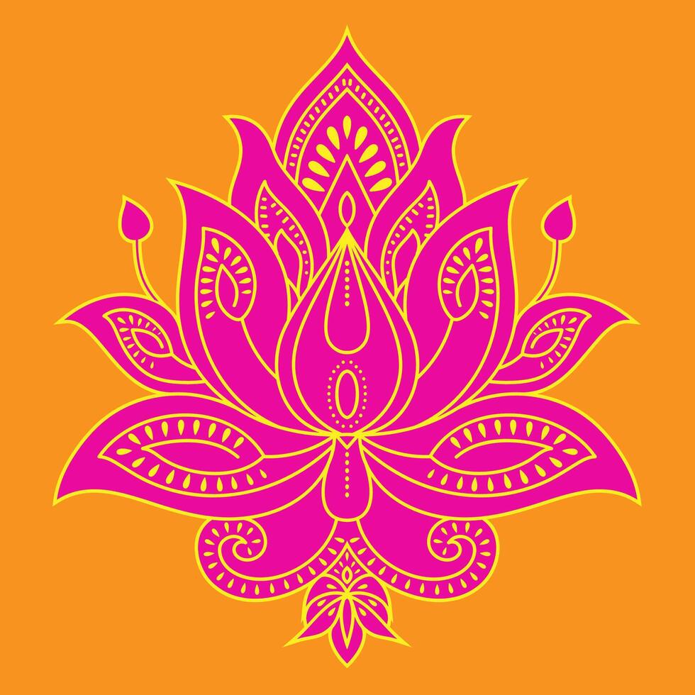 Abstract lotus grain color pattern vector