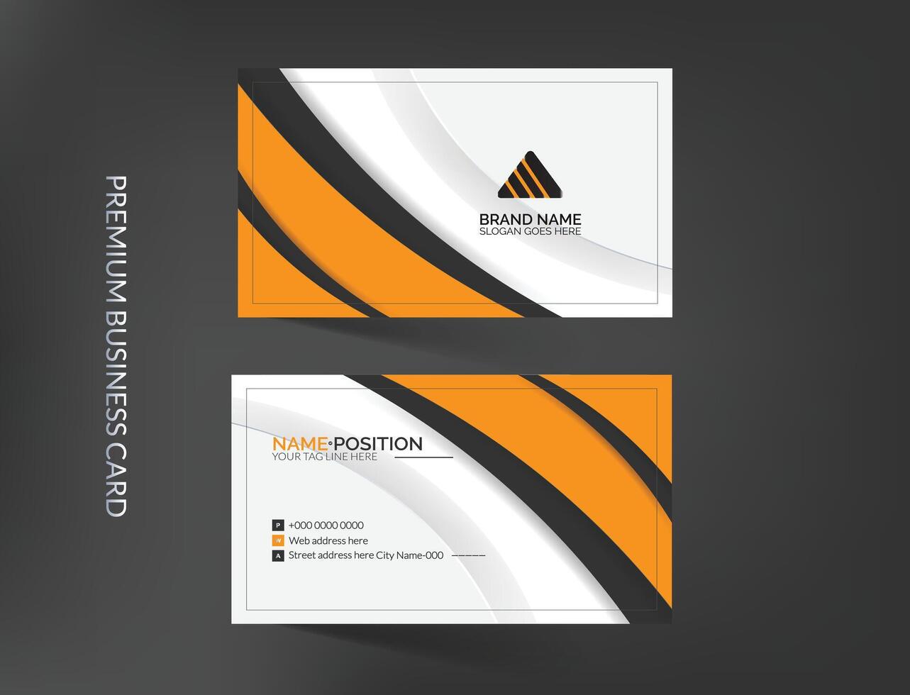 Elegant business card template design vector