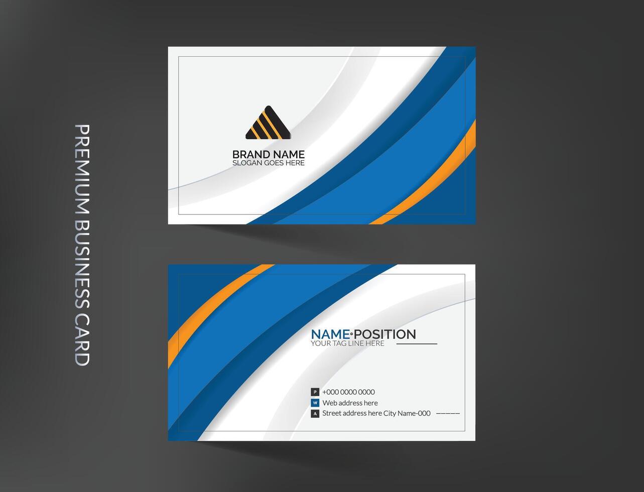 Elegant business card template design vector