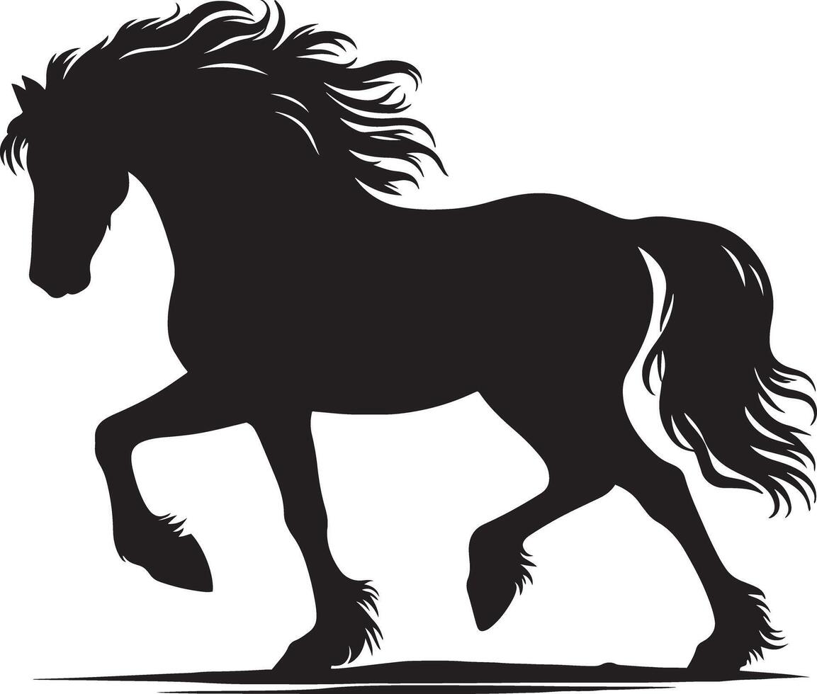 Horse silhouette illustration image vector