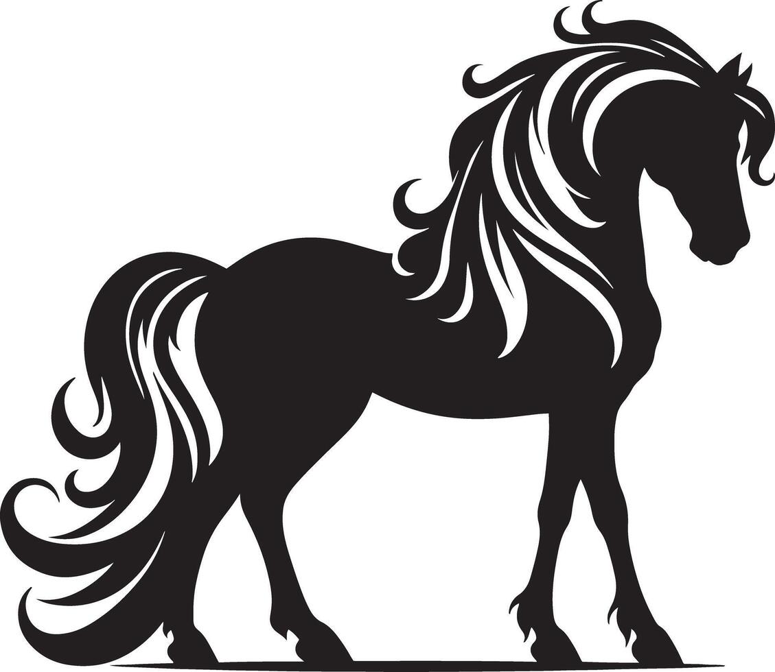 Horse silhouette illustration image vector