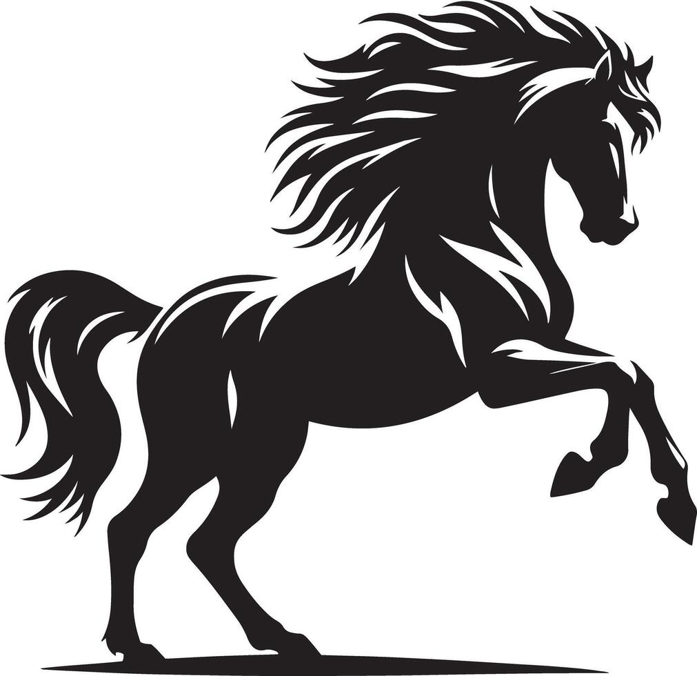 Horse silhouette illustration image vector