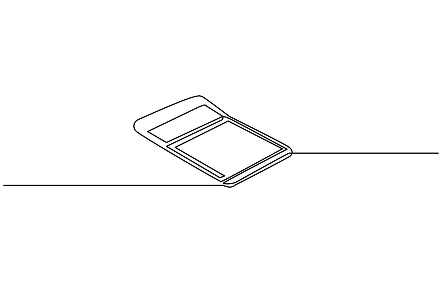 Back to school one line drawing. Calculators,Continuous line drawing of calculator. Back to school. technology education. Icon one line, single line art, illustration, Calculator, count, vector
