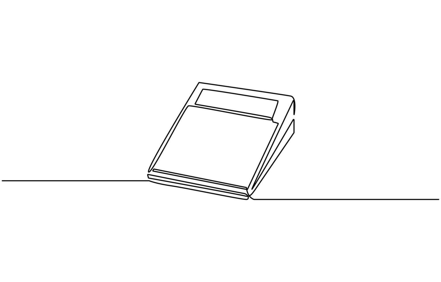 Back to school one line drawing. Calculators,Continuous line drawing of calculator. Back to school. technology education. Icon one line, single line art, illustration, Calculator, count, vector