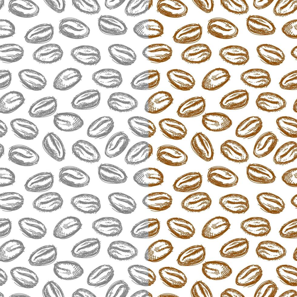 coffee bean seamless pattern. background coffee beans seamless pattern. Seamless Coffee Bean Pattern for packaging. coffee beans wallpaper. vector