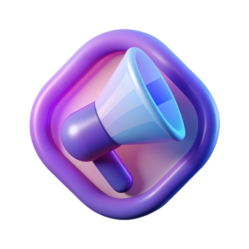 3D advertising icon 3D advertising symbol 3D advertising photo png